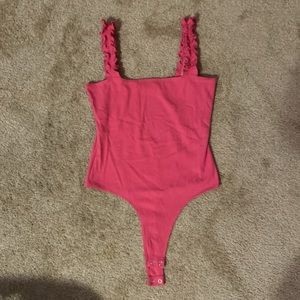pink rose bodysuit